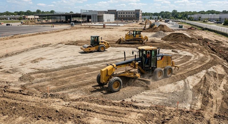 Parking Lot Excavation in Cleveland, TN