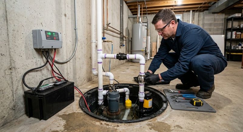 Sump Pump Installation in Des Moines, IA