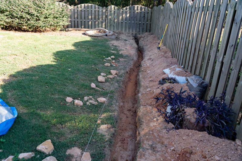 Drainage Trench Installation in Houston, TX